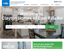 Tablet Screenshot of claytonhomesflorida.com